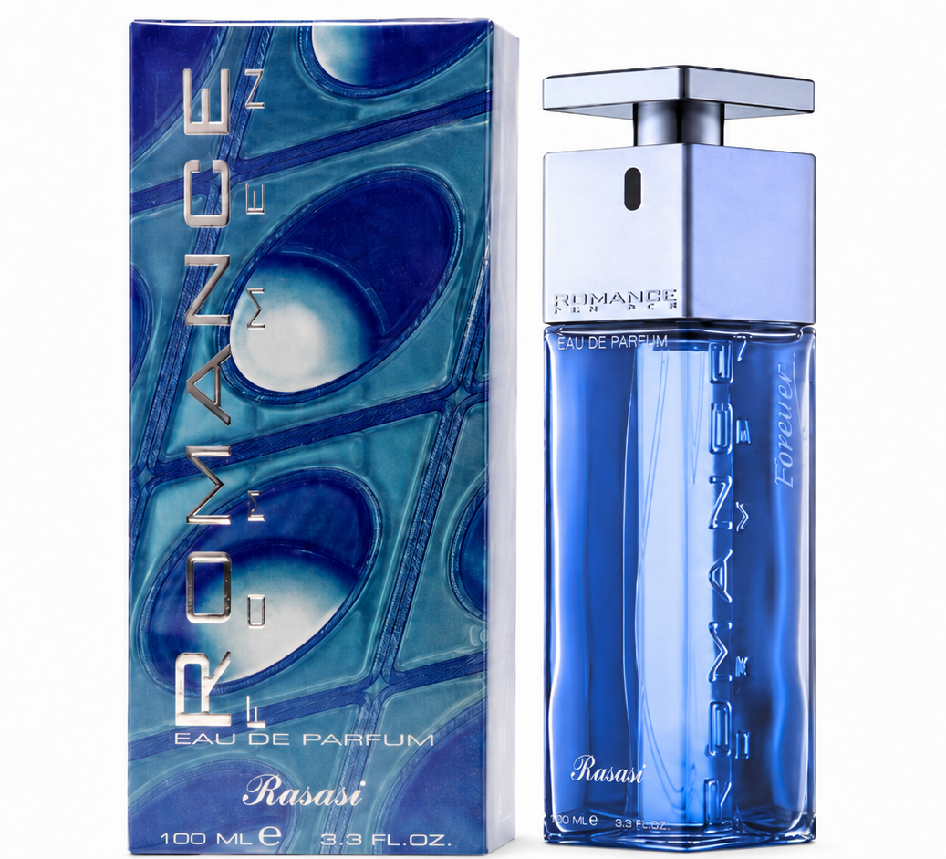 Rasasi Romance Forever Eau de Parfum Spray for Men, 3.38 Oz (100ml)