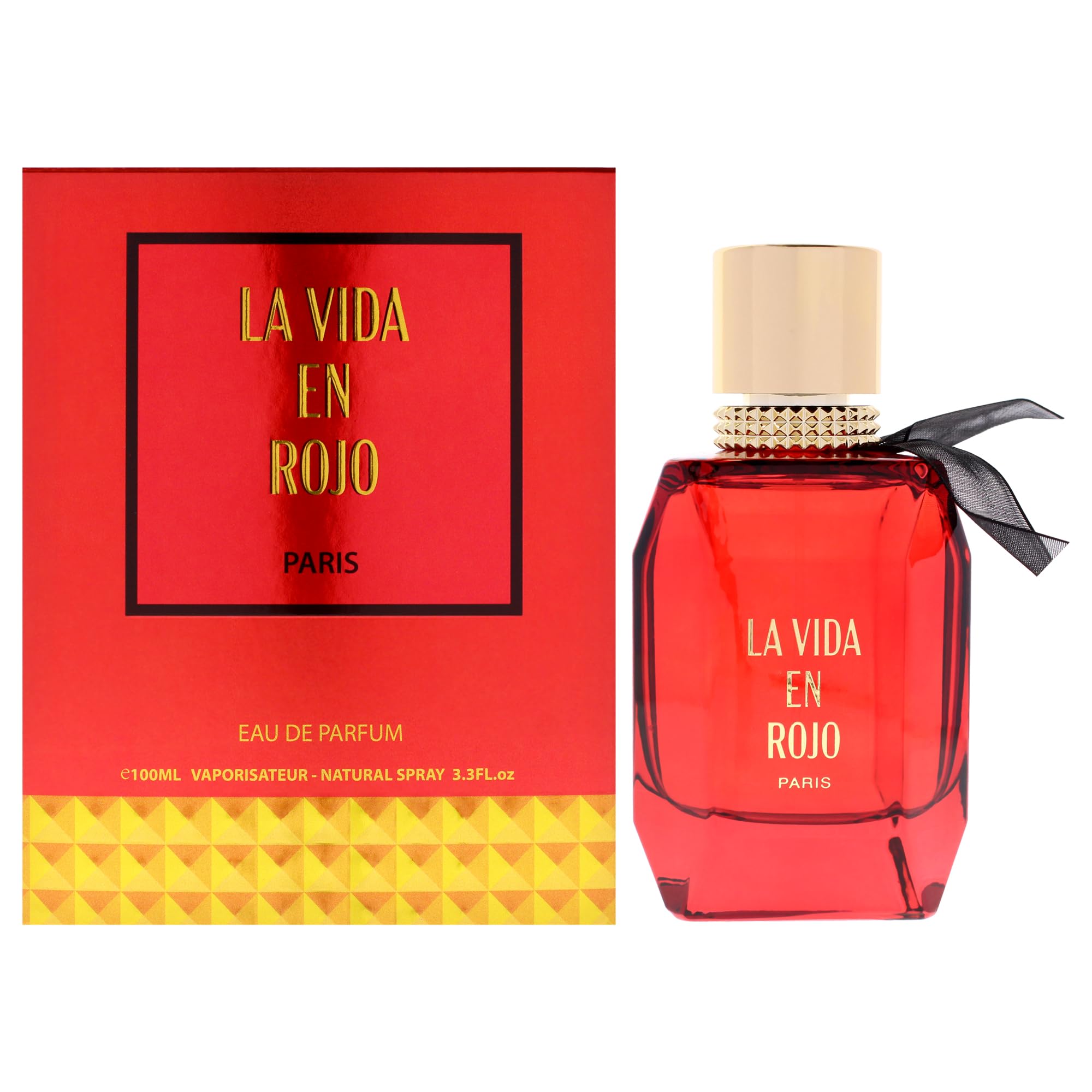Lomani La Vida En Rojo EDP Women Oriental Floral Vanilla Scent 3.3 oz Spray