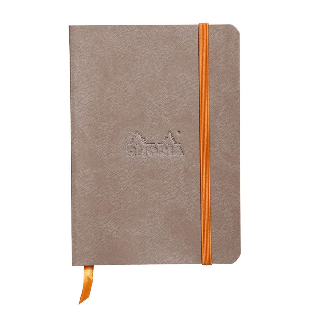 Carnet de notes souple Rhodia Rhodiarama - 72 feuilles lignées - 4 x 5 1/2 - Taupe