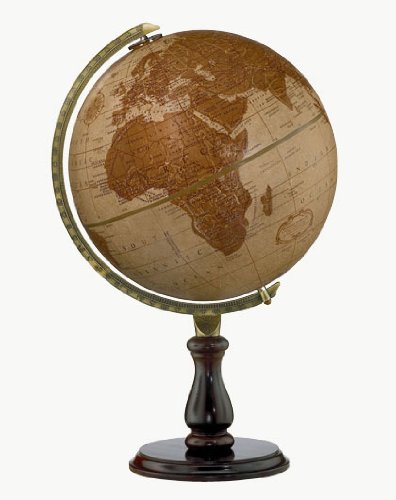 Replogle Leather Expedition Desktop Globe, Leather 12"