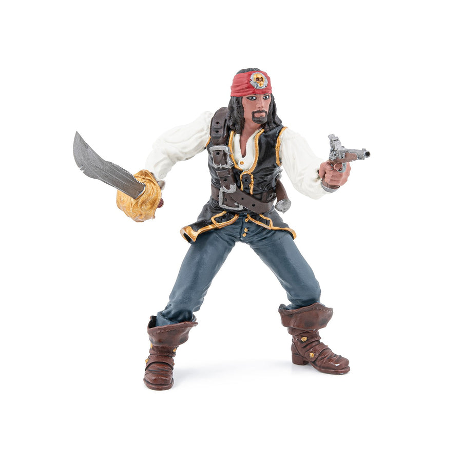 Papo Pirate With The Gun Hand Painted Figurine - Heirloom Quality Collectible (39485)