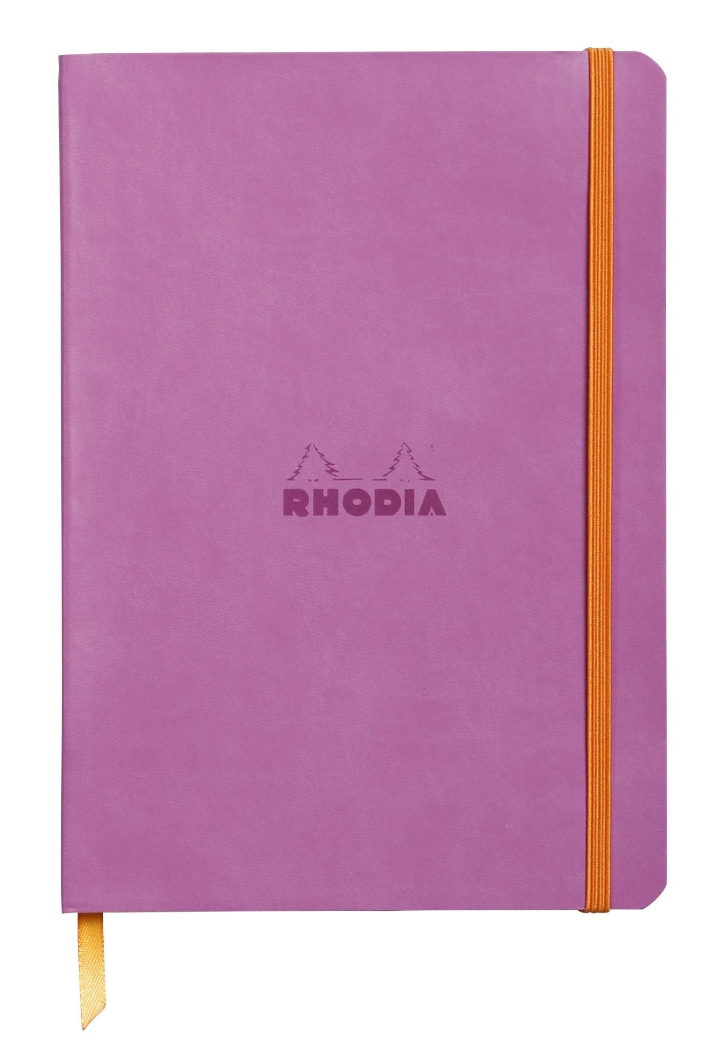Rhodia Rhodiarama Soft Notebook - 80 Lined Sheets - 6 x 8 1/4 - Lilac