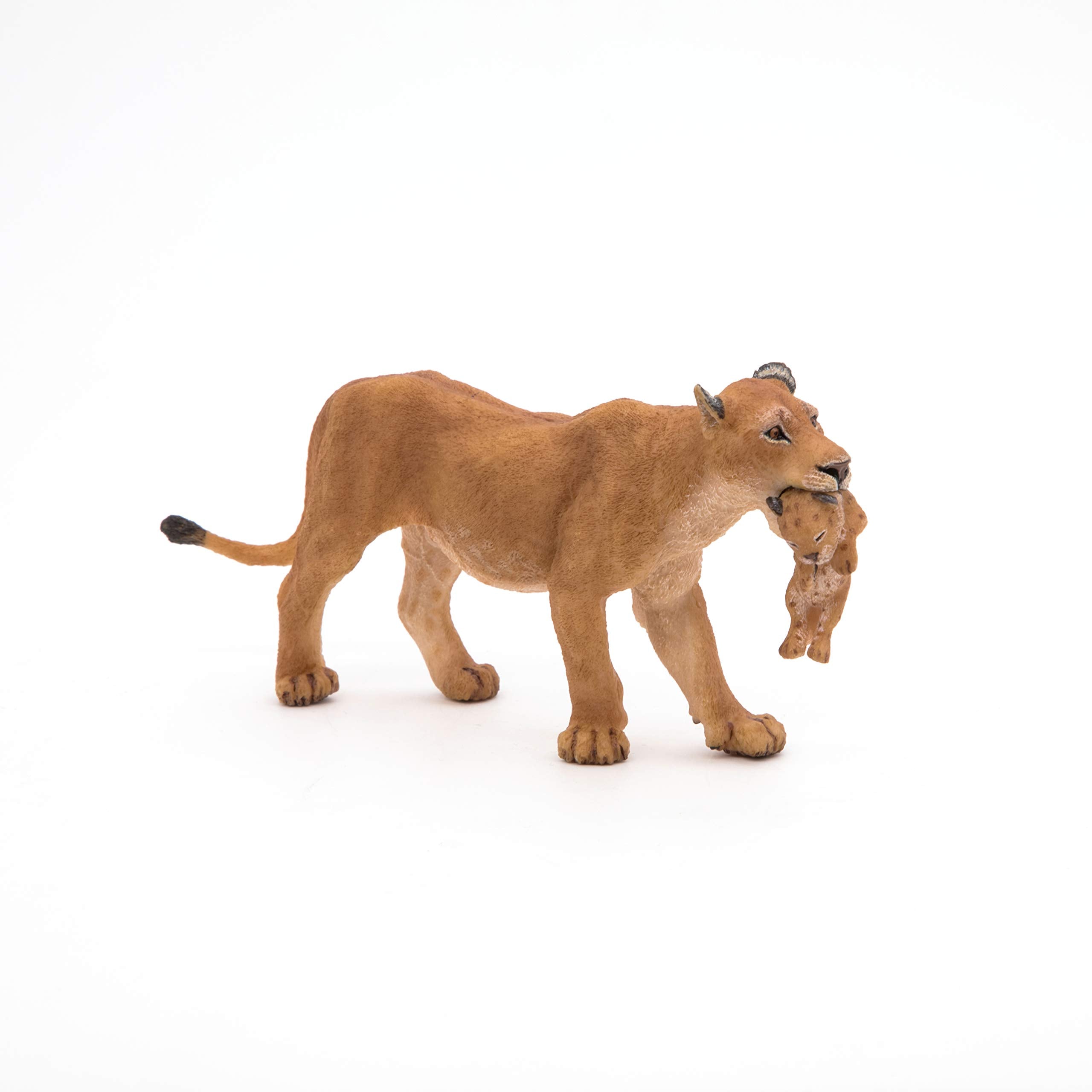 Figura de Papo Wild Animal Kingdom, leona con cachorro