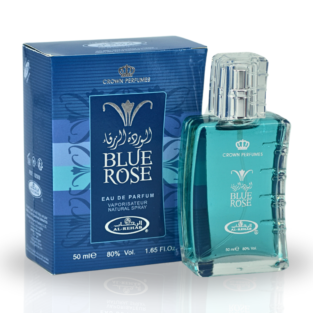 Al Rehab Blue Rose Eau de Parfum Spray 50 ml (1.65 Fl Oz)