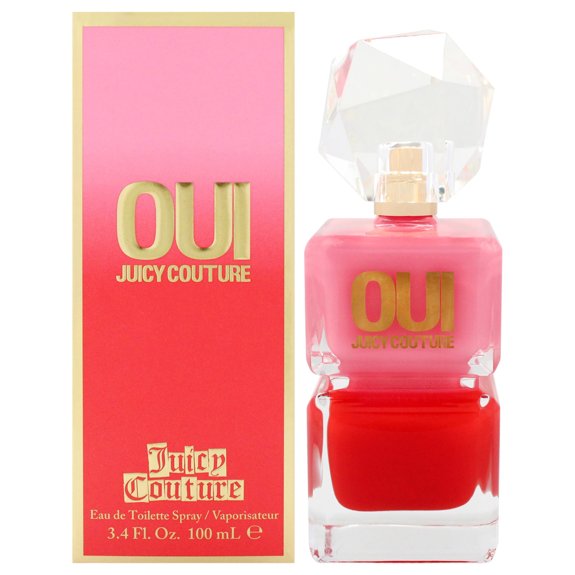Juicy Couture Oui Eau de Toilette for Women, Fresh Feminine Fragrance, 3.4 oz Spray