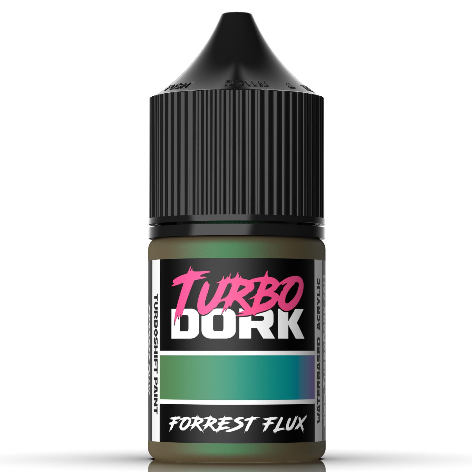 Turbo Dork Forrest Flux TurboShift Acrylic Paint 22ml Bottle - Water-based Non-Toxic Metallic Color Shifting Paint