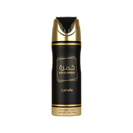 Lattafa Khamrah Qahwa Deodorant Spray 6.7 Ounce (200 ml)