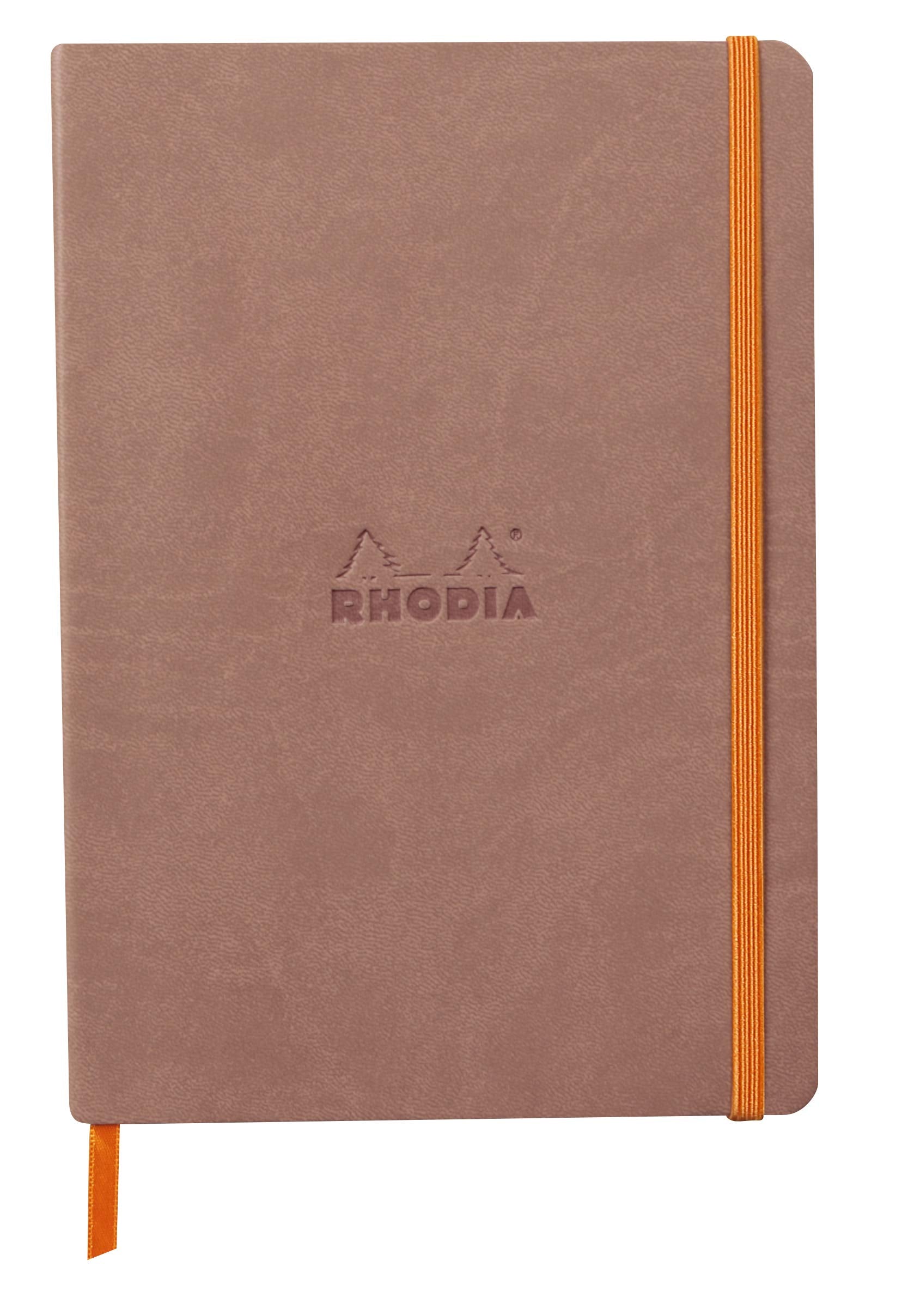 Rhodia Rhodiarama A5 Softcover Notebook, Lined, 160 Pages, Rosewood