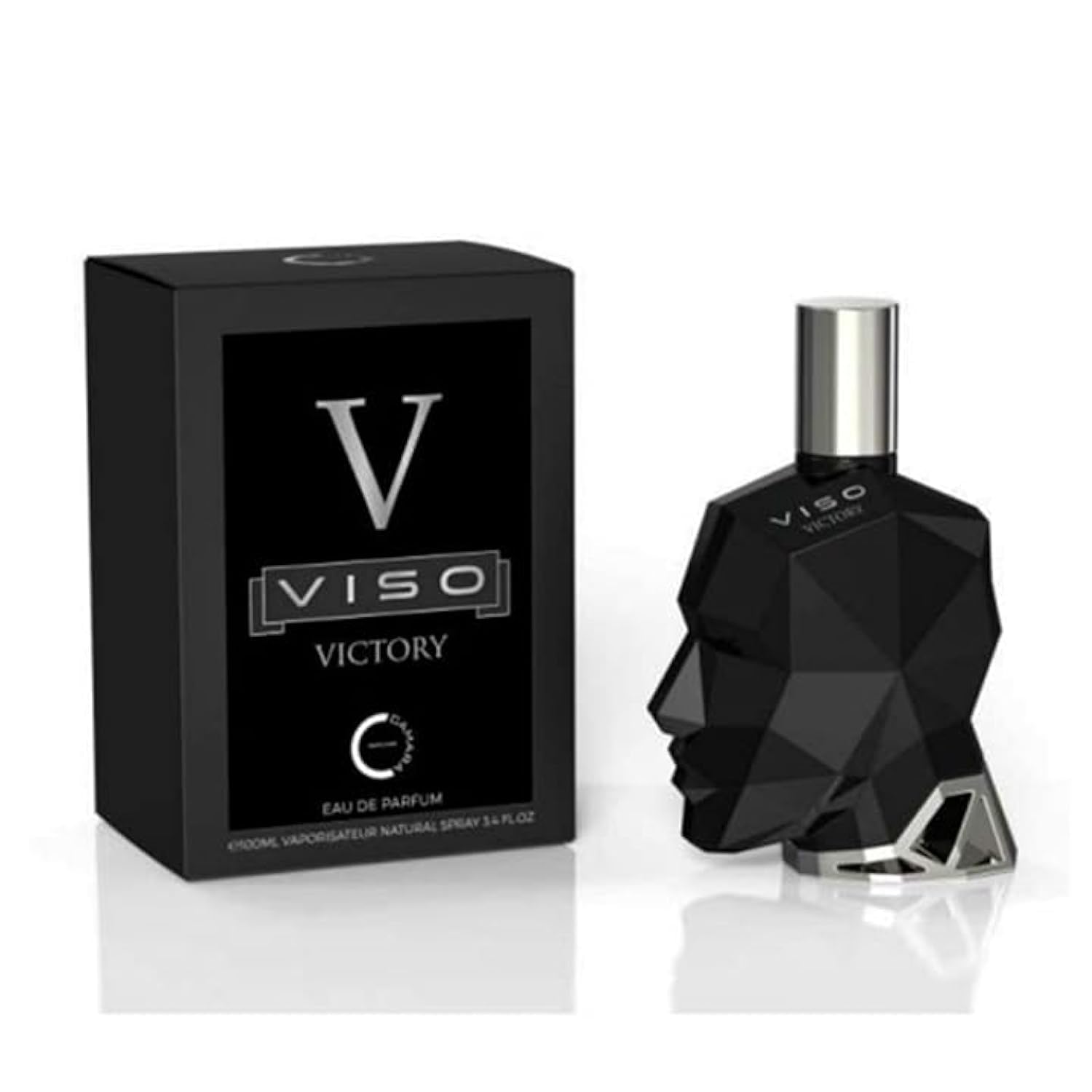 Camara Viso Victory Eau de Parfum Spray for Men, 3.4 Fl Oz (100 mL)