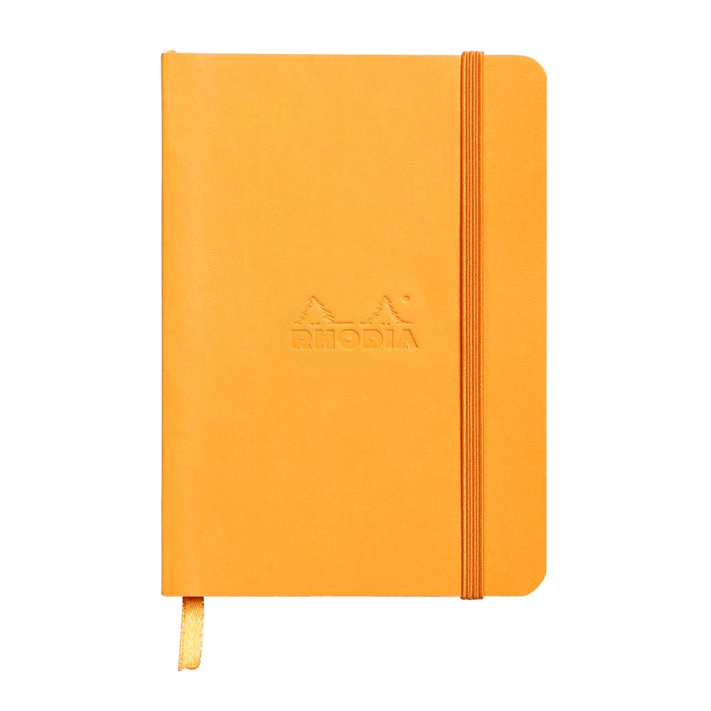 Carnet de notes Rhodia Rhodiarama Soft - 72 feuilles à pois - 4 x 5 1/2 - Orange