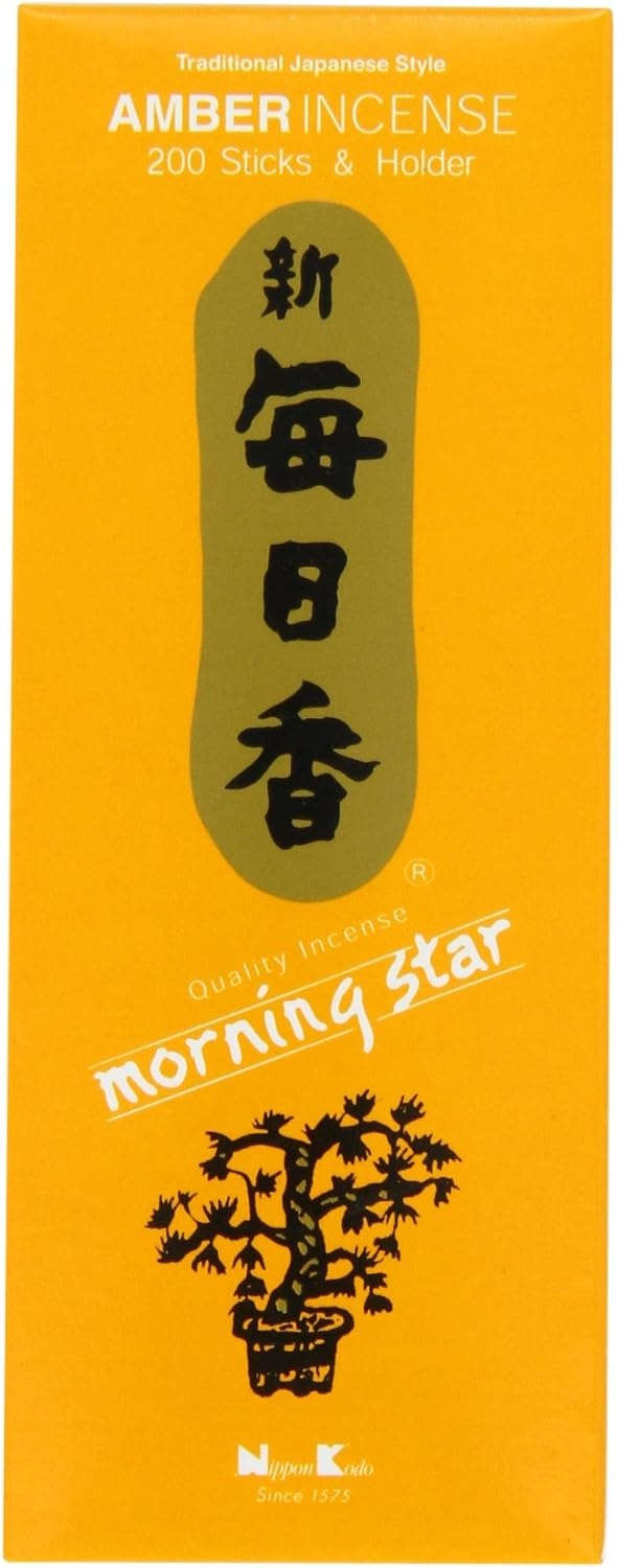 Nippon Kodo Morning Star Incense - Amber - 200 Sticks