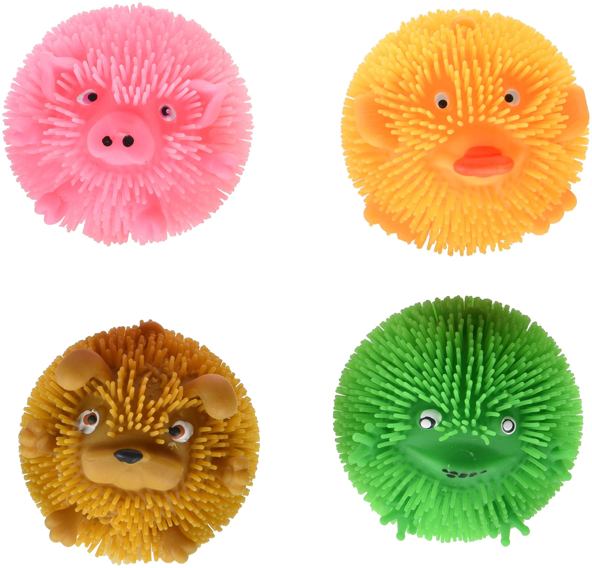 Créatures de la ferme Rhode Island Novelty Squishy - Boîte de 12 animaux