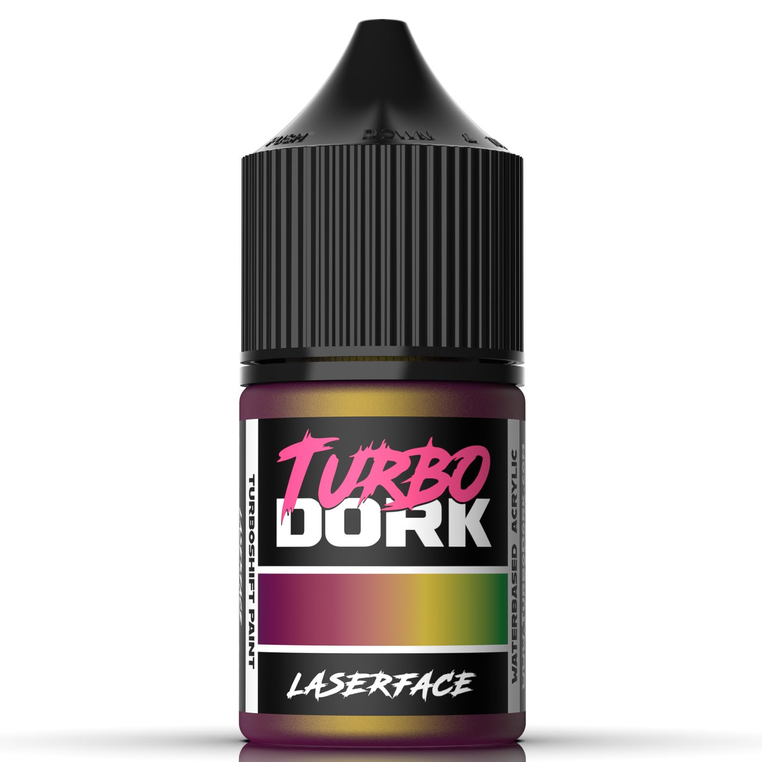 Turbo Dork LaserFace TurboShift Acrylic Paint 22ml Bottle - Water-based Non-Toxic Metallic Color Shifting Paint