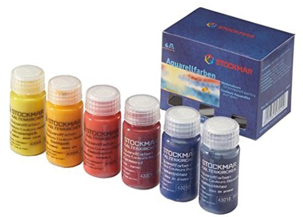 Surtido básico de acuarelas Stockmar: 6 colores