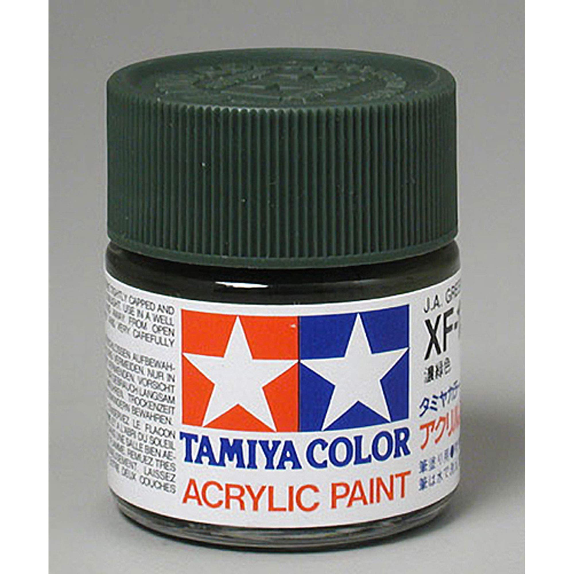 Peinture acrylique Tamiya XF11 Flat Jungle Green TAM81311 pour plastiques