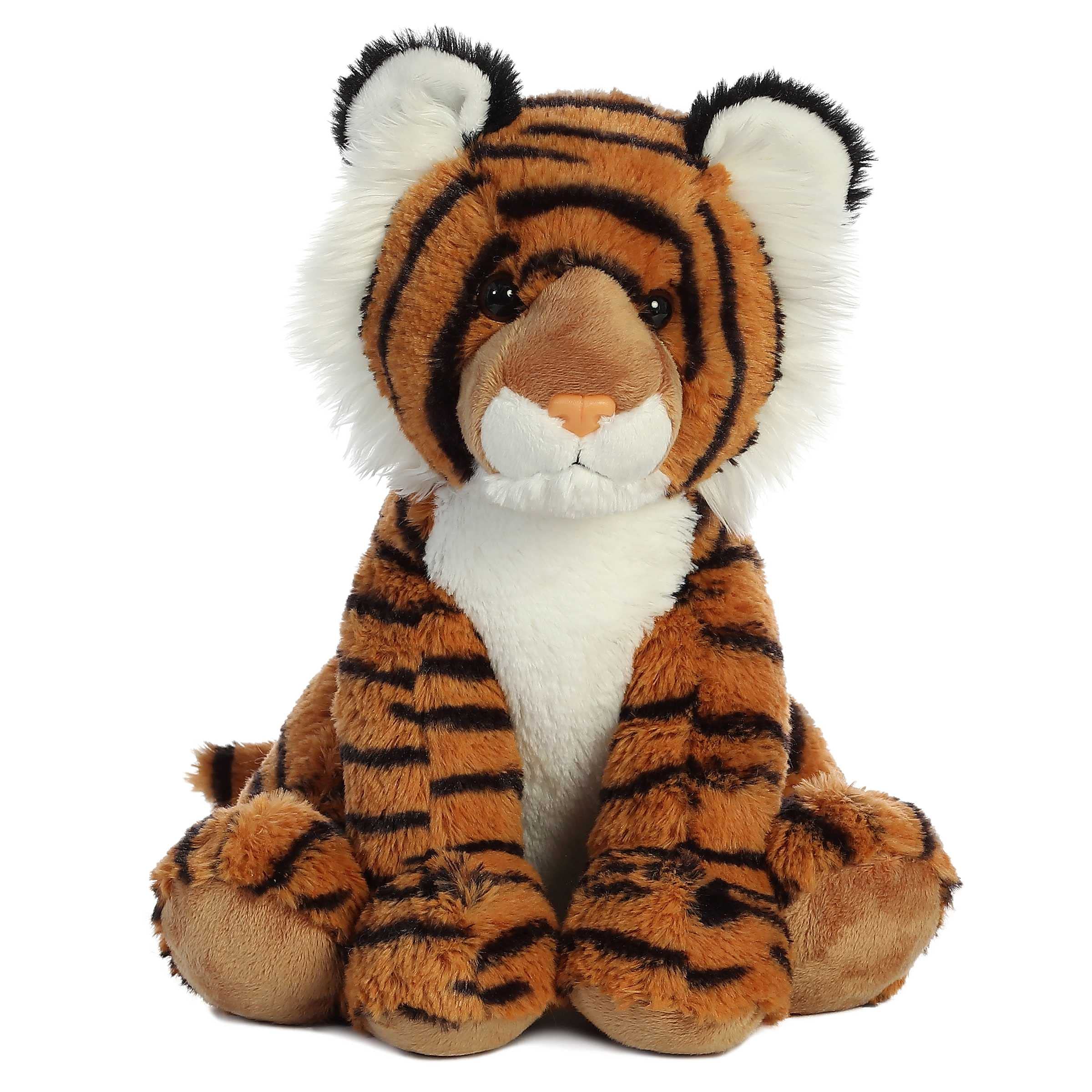 Aurora Cuddly Bengal Tiger Stuffed Animal - Cozy Comfort - Endless Snuggles - Brown 14 Inches
