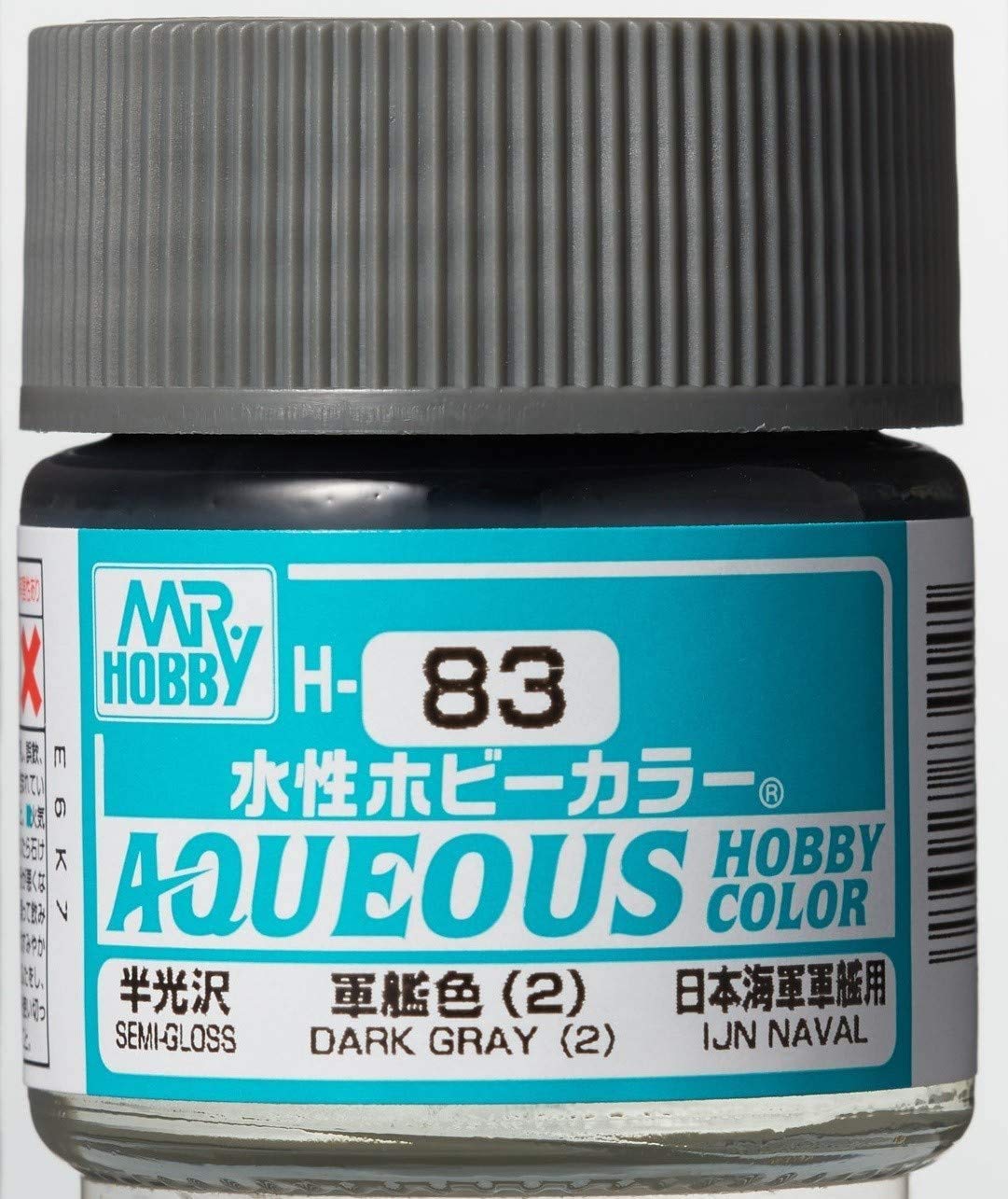 H83 Gris oscuro semibrillante (2) Botella de 10 ml, color acuoso GSI