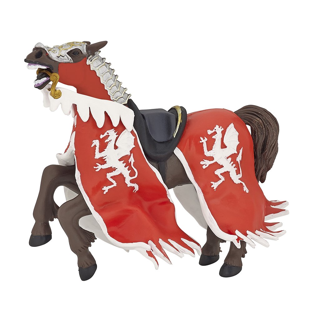 Caballo rojo del Rey Dragón de Papo