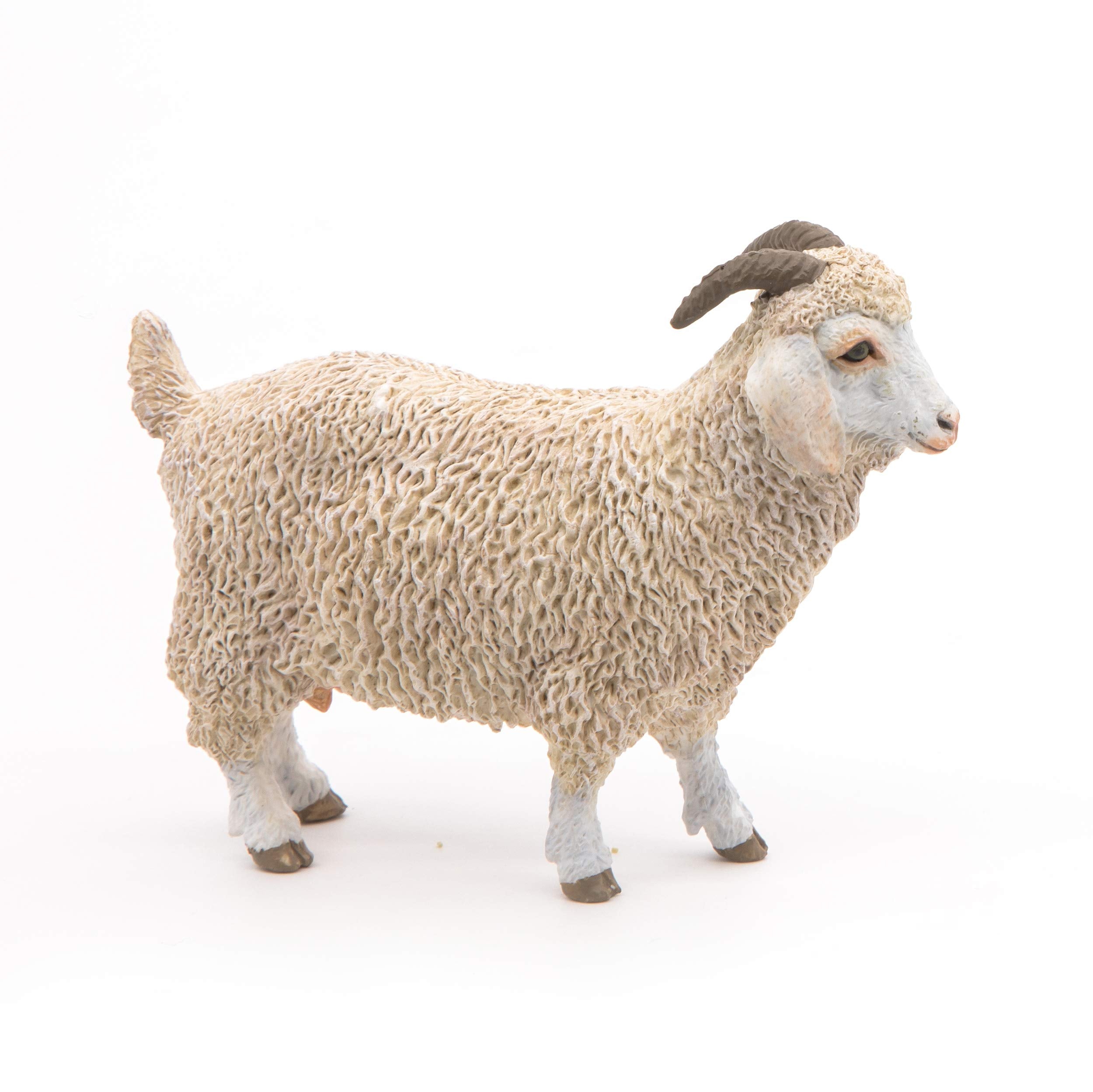 Figura de cabra de angora papo