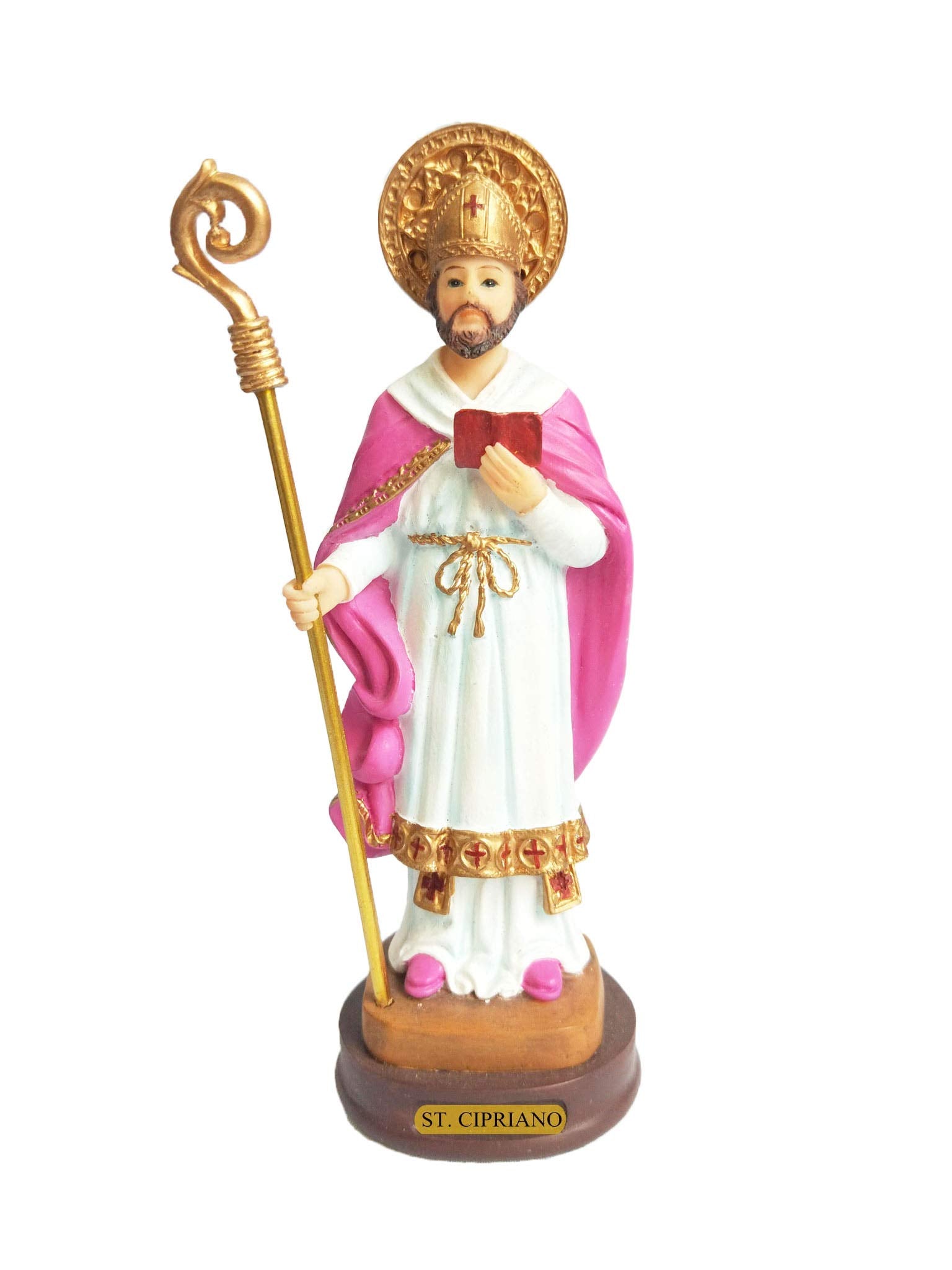 Annie's Boutique San Cipriano Estatua Figura Santa Mago Mago Santo (13,5 pulgadas)