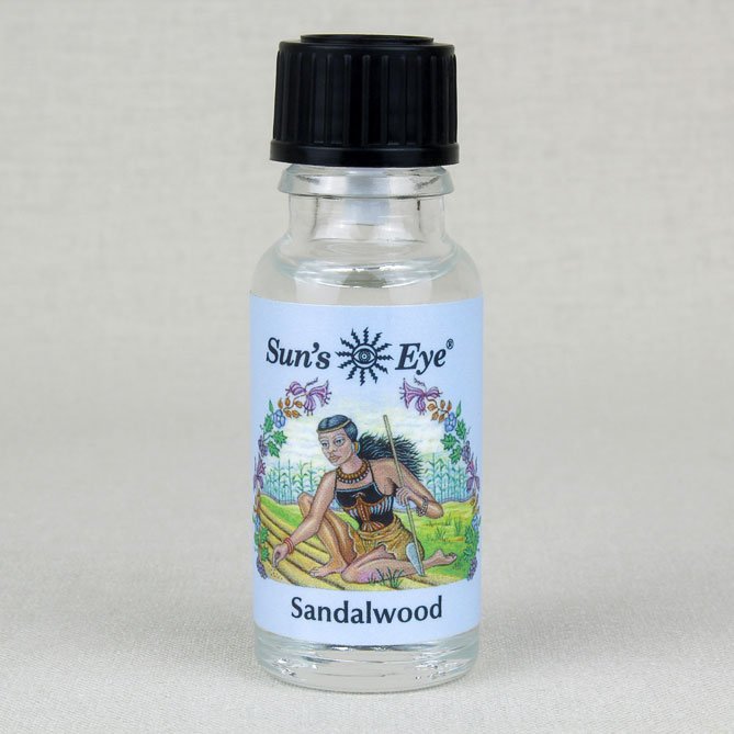 Sun's Eye Sandalwood Herbal Fragrance Oil - 1/2 Ounce Bottle