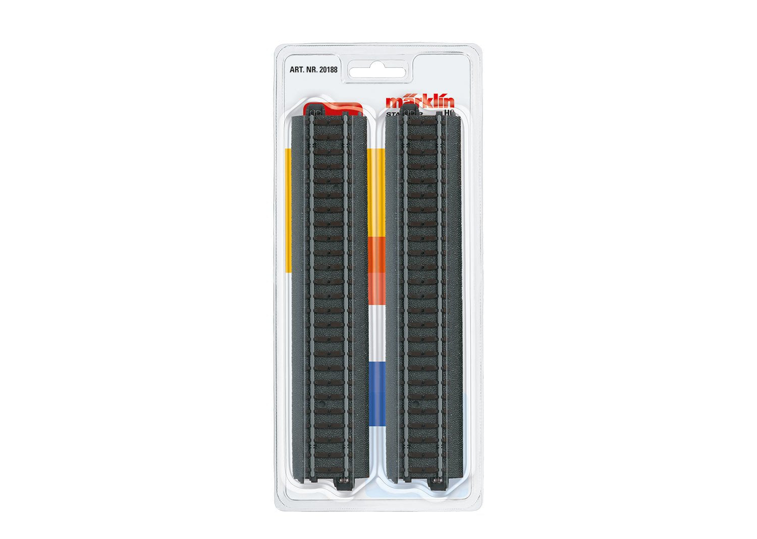 Juego de rieles rectos Marklin My World C de 7-13/32 pulgadas