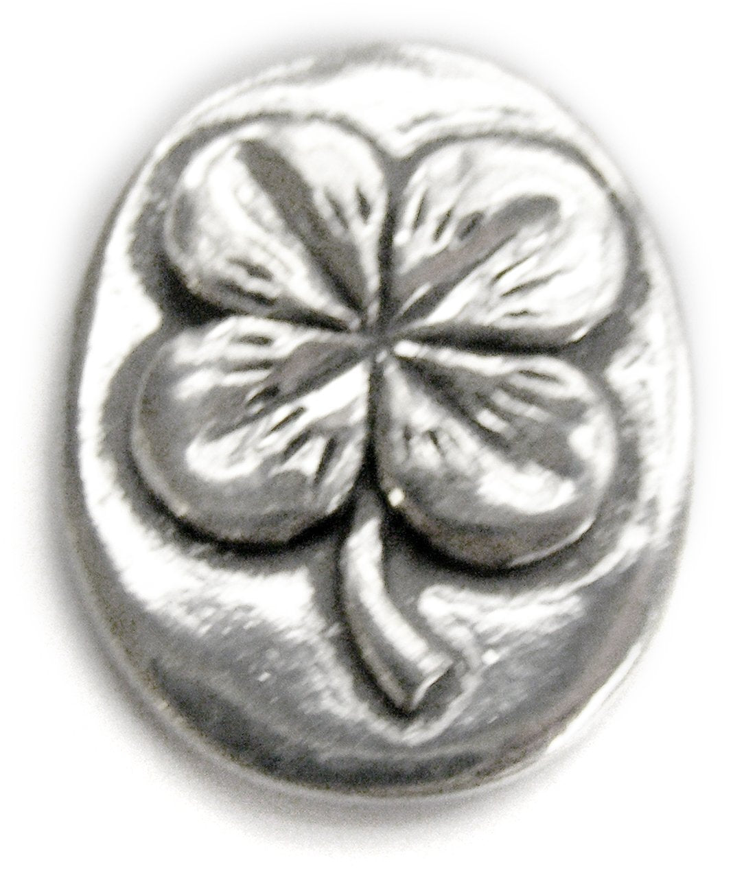 Trèfle à 4 feuilles Basic Spirit / Jeton de poche porte-bonheur (pièce de monnaie) en étain artisanal sans plomb CN-32