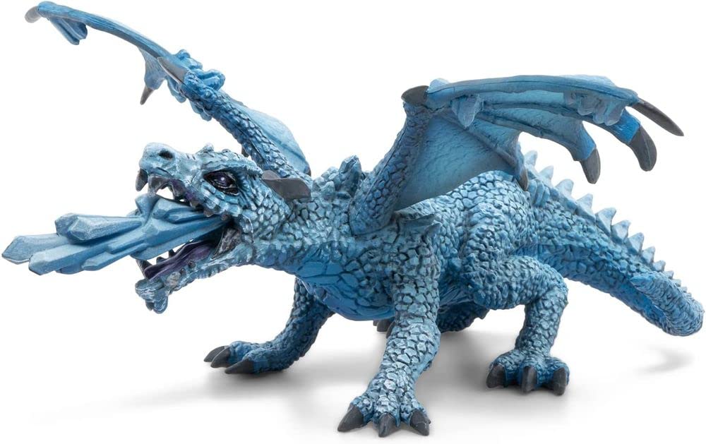 Papo Ice Dragon Hand Painted Figurine - Heirloom Quality Collectible No. 36034