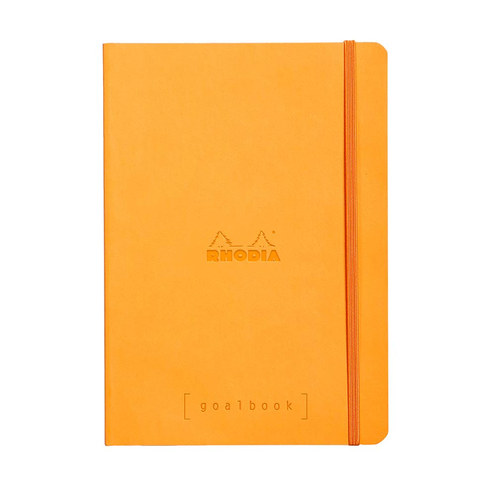 Rhodia Softcover Goalbook - Dot grid 224 Numbered pages - 6 x 8 1/4 - Orange