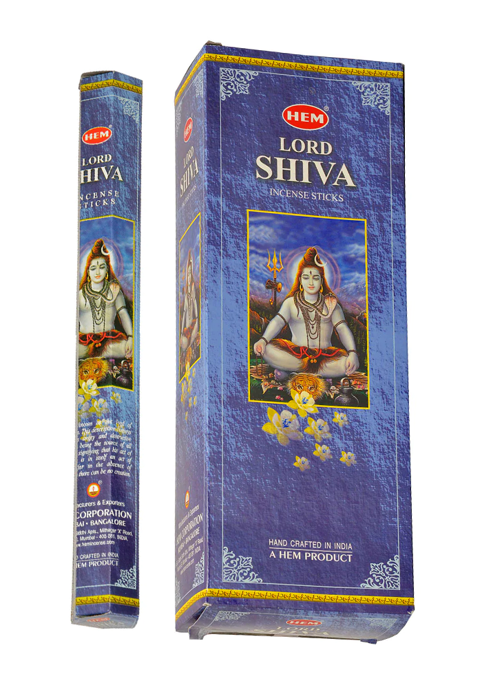 Incienso Hem Lord Shiva, caja de 120 varillas