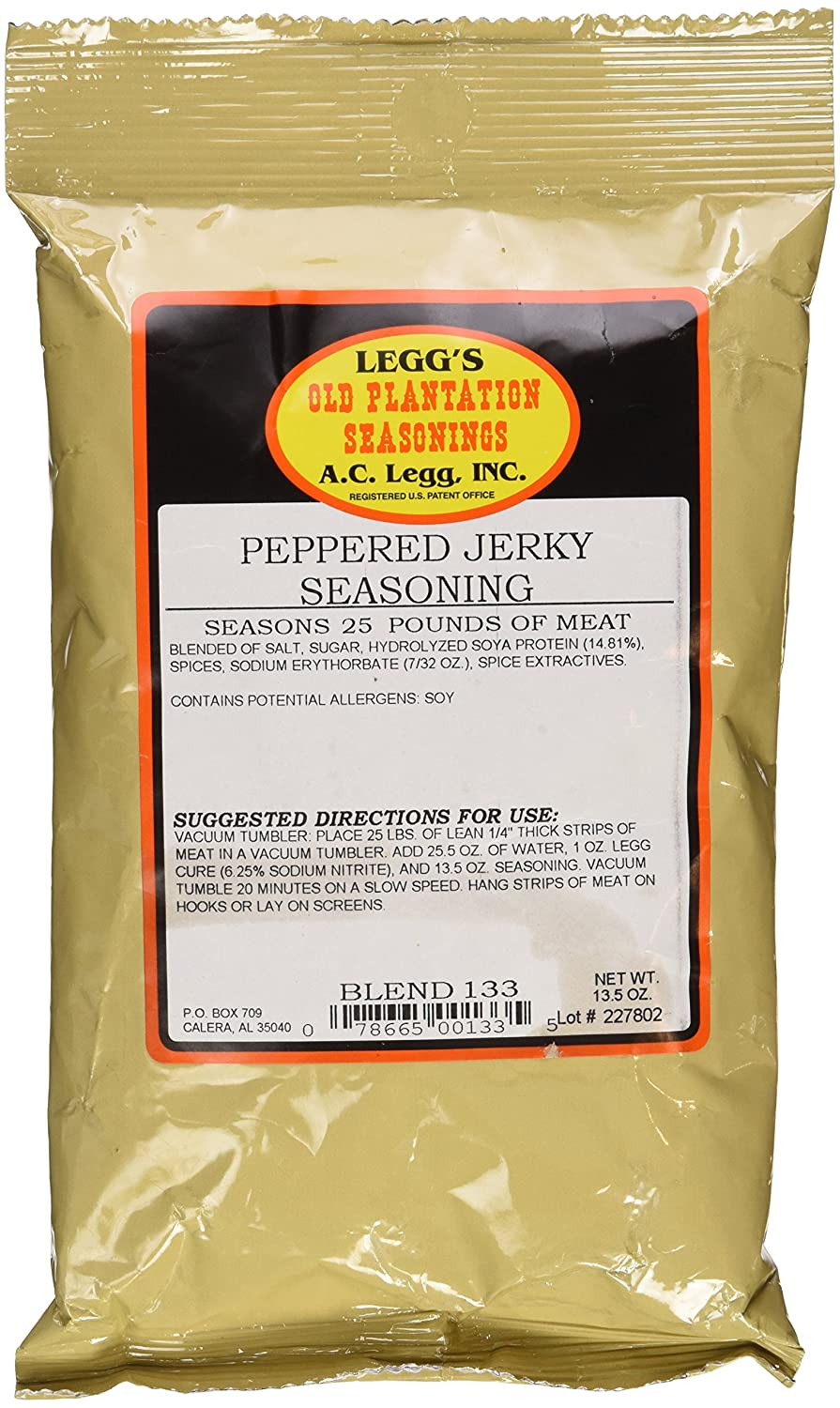 Condimento para cecina con pimienta AC Legg INC, 13,5 onzas