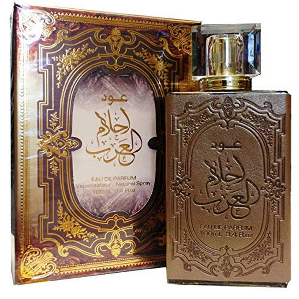Ard Al Zaafaran Oud Ahlam Al Arab Eau de Parfum Spray for Men, 3.4 Fl Oz (100 ml)