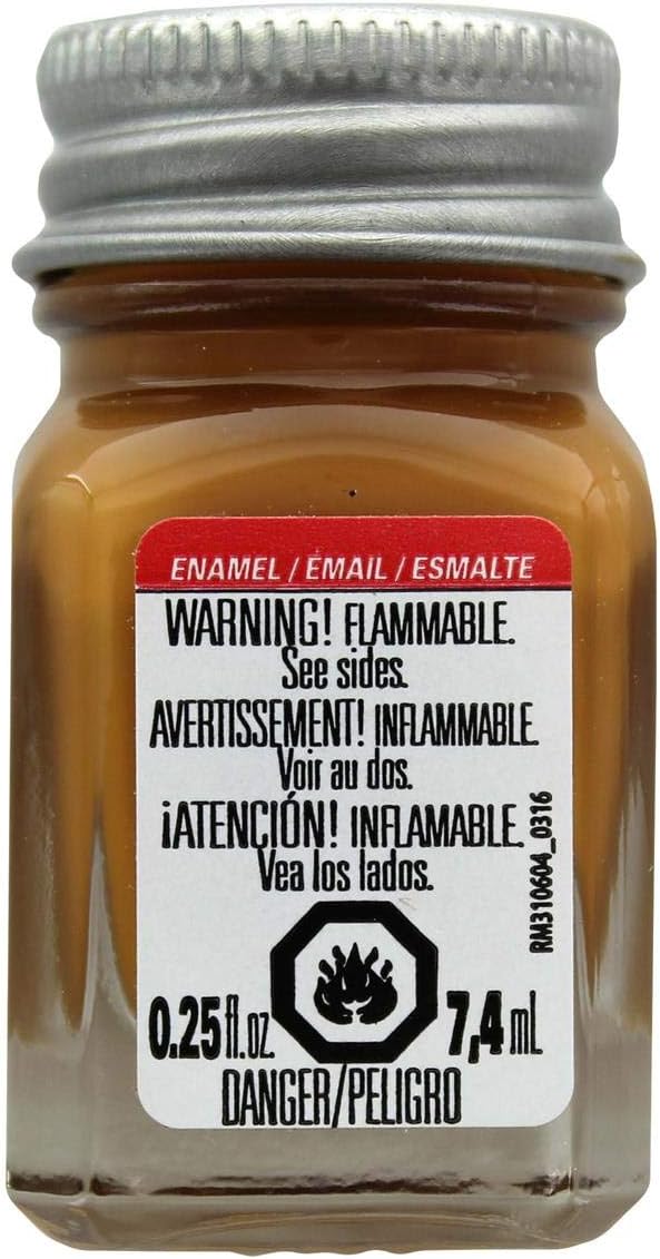 Pintura para modelos de plástico Testors de esmalte marrón militar plano