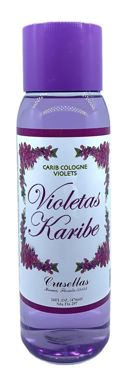 Crusellas Violetas Karibe (Caribbean Violets) Splash Cologne 16 Fl. Oz.