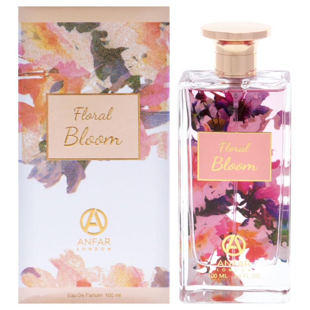 Anfar Floral Bloom Eau de Parfum Women Floral Woody Spicy Scent 3.4 oz Spray