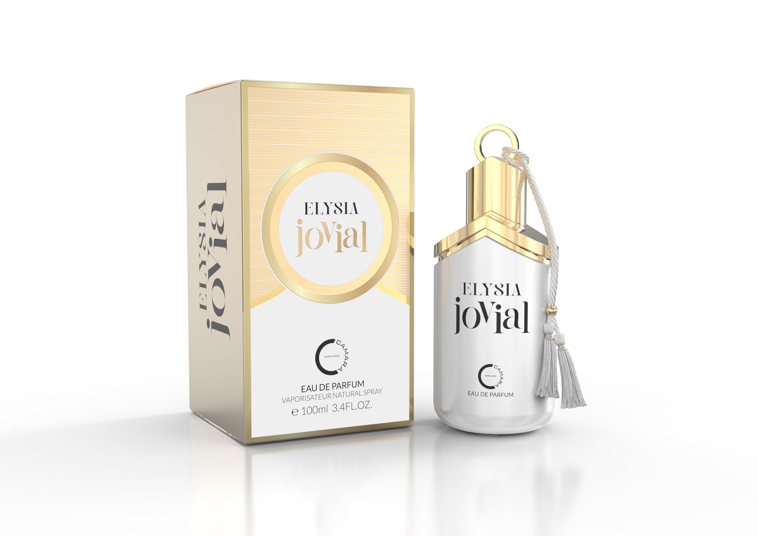 Camara Elysia Jovial Eau de Parfum Spray for Women, 3.38 Fl Oz (100 mL)