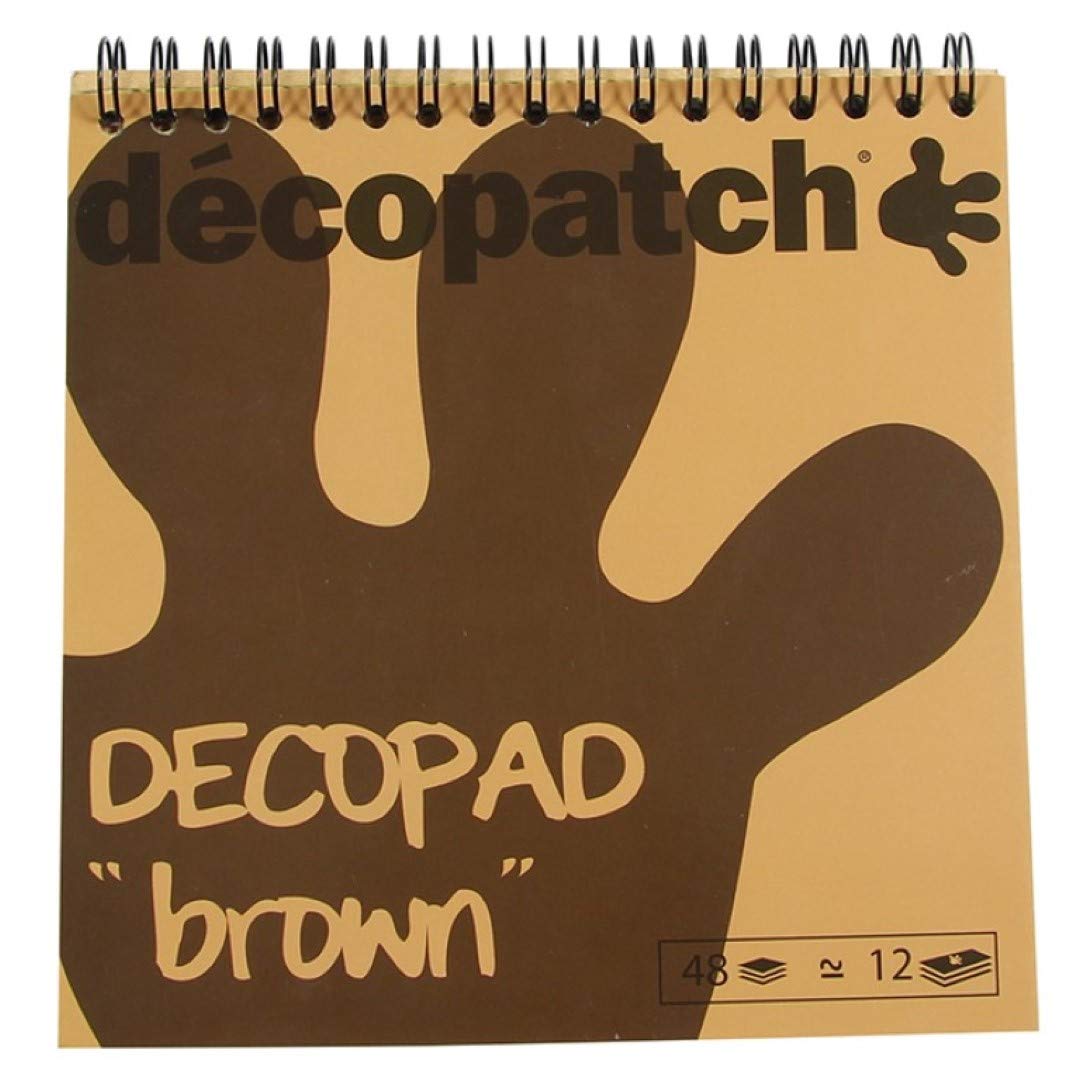 Almohadillas para decopatch Decopatch - 6 x 6 1/4 - Marrón