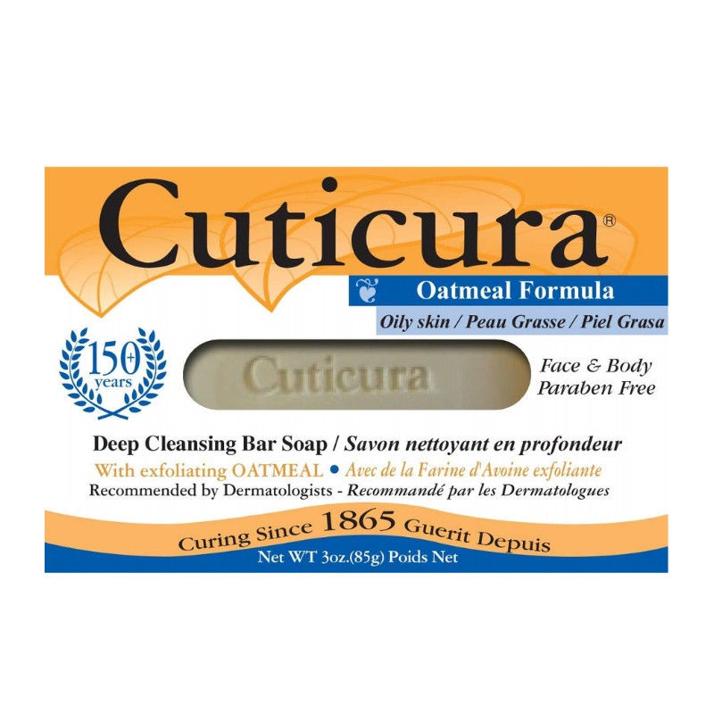 Cuticura Oatmeal Formula Deep Cleansing Bar Soap - Oily Skin - 3 Oz