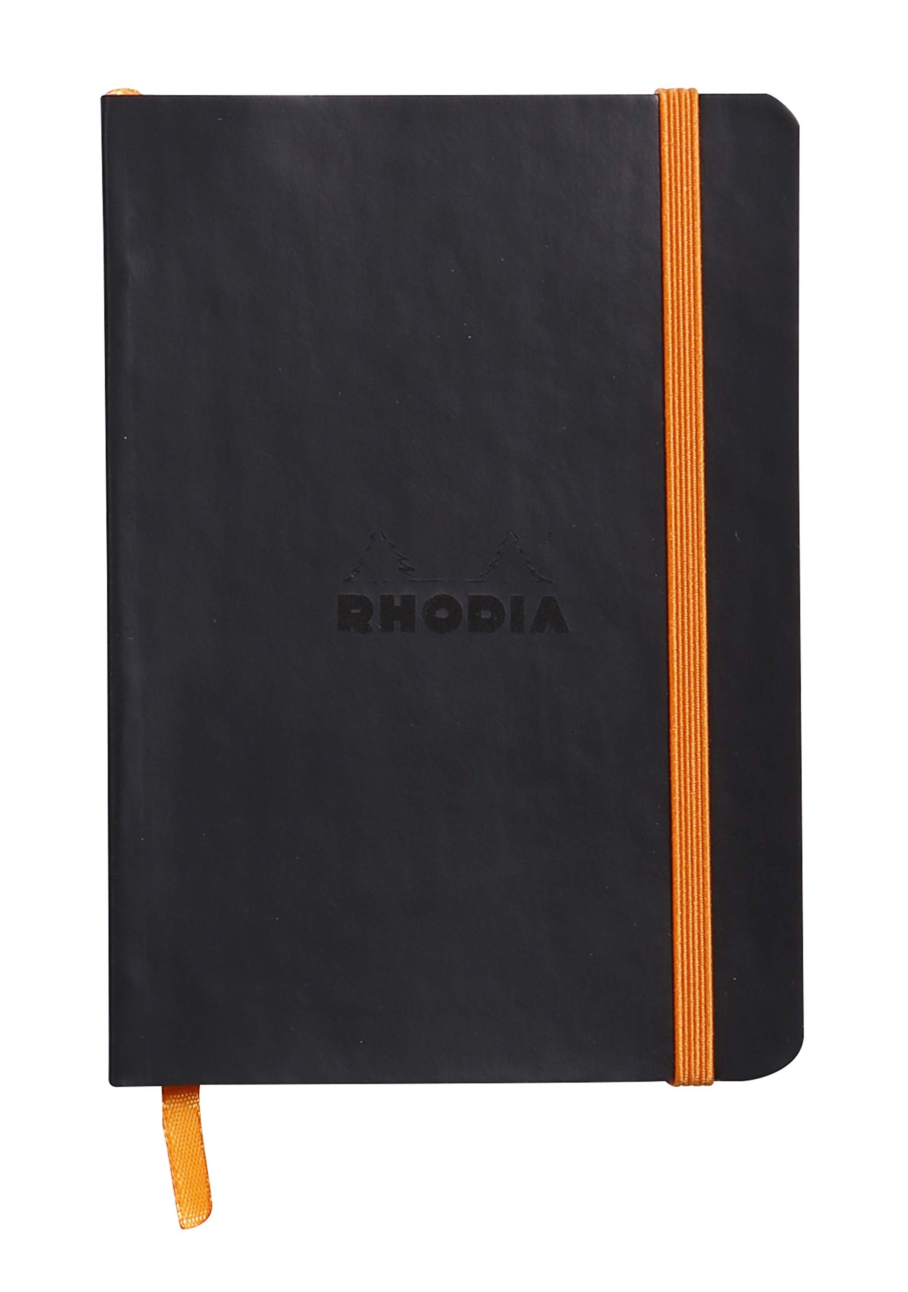 Carnet de notes Rhodia Rhodiarama Soft - 72 feuilles à pois - 4 x 5 1/2 - Noir