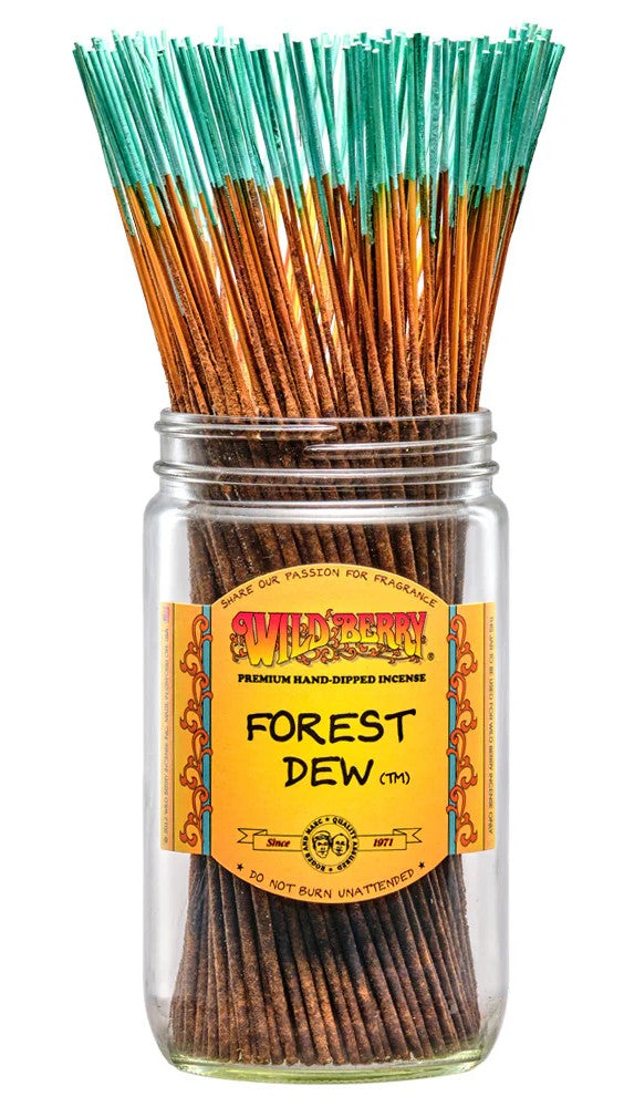 Wild Berry Forest Dew Incense Sticks, 100 Count Hand-Dipped Aromatic Incense