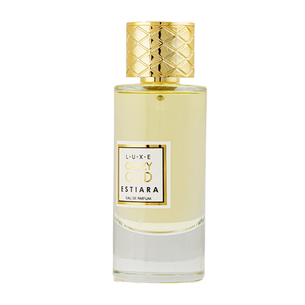 Luxe Estiara Crazy Oud Eau de Parfum Women Oud Leather Floral Scent 3.0 oz Spray