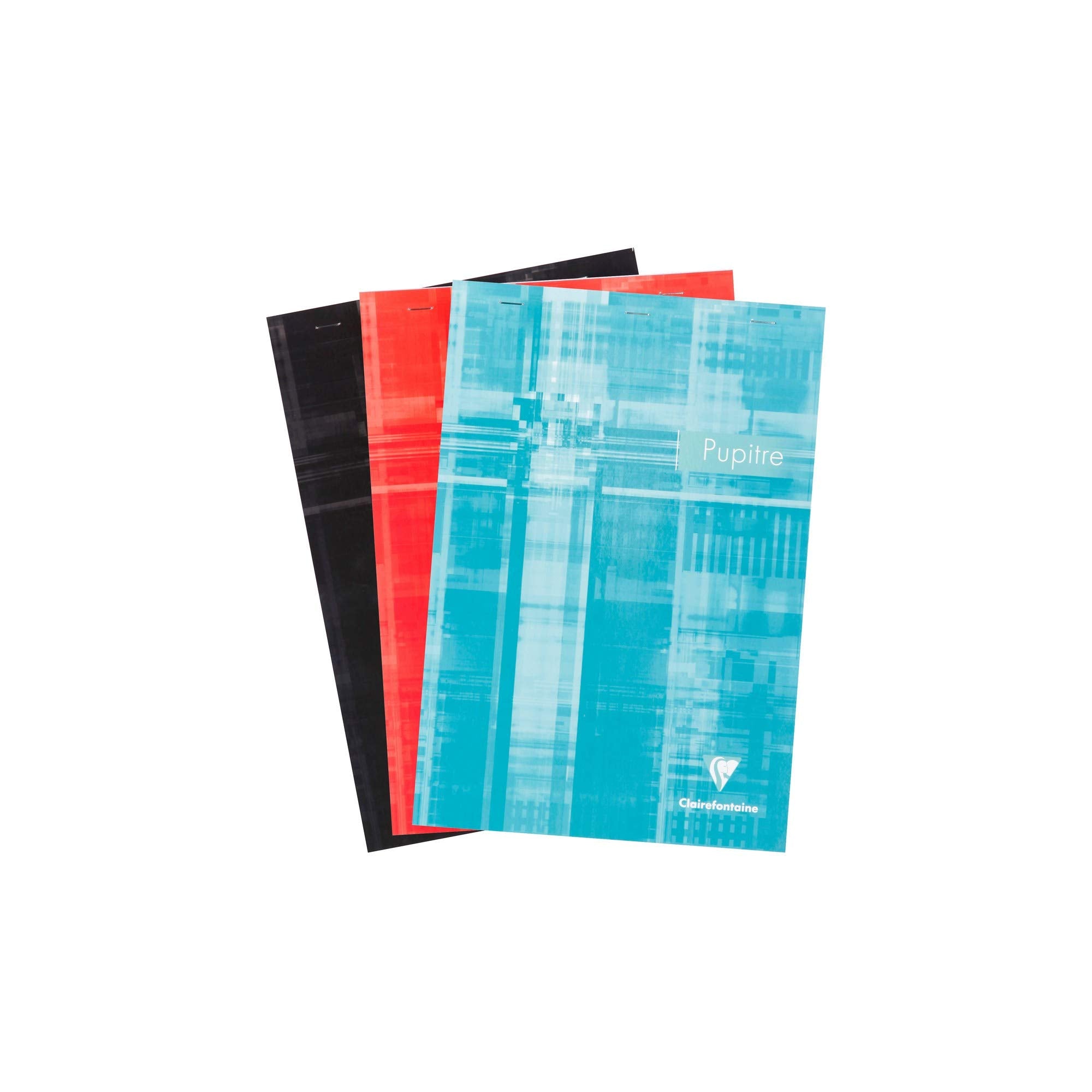 Clairefontaine Staplebound Notepad - Graph 80 sheets - 8 1/2 x 11 3/4 - Assorted Colors
