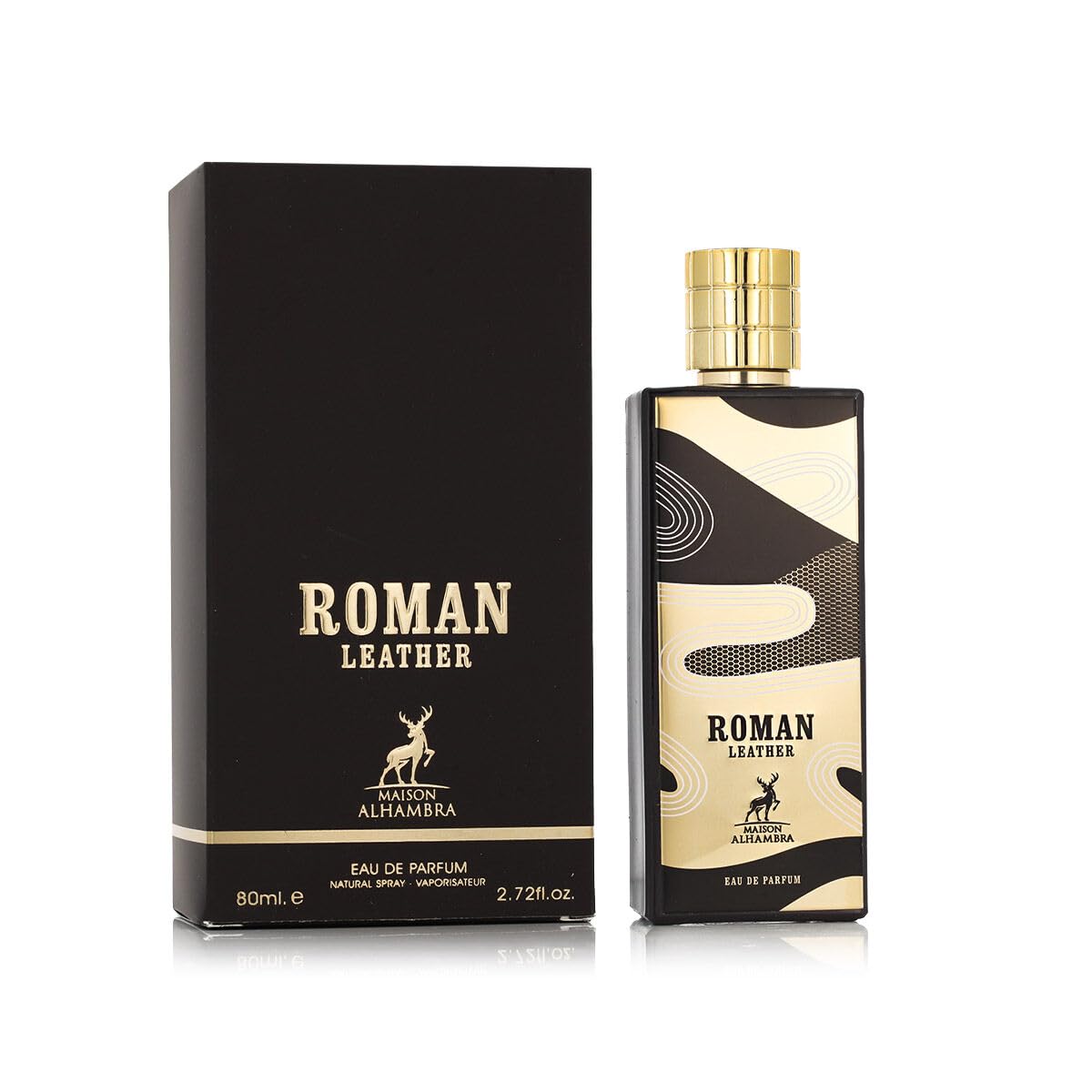 Maison Alhambra Roman Leather Eau de Parfum Spray for Unisex, 2.7 Fl Oz