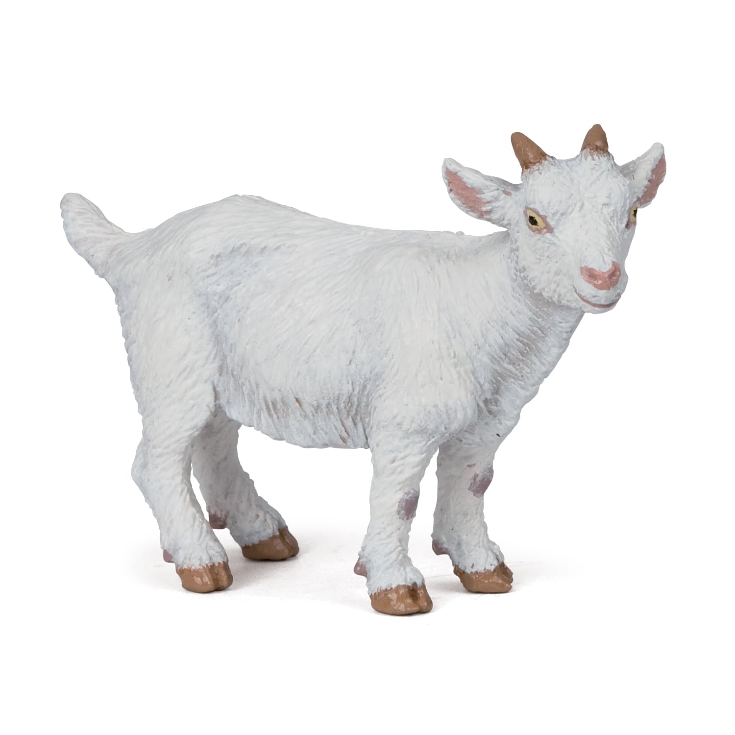 Papo White Kid Goat - Hand Painted Figurine - Heirloom Quality Collectible (51146)