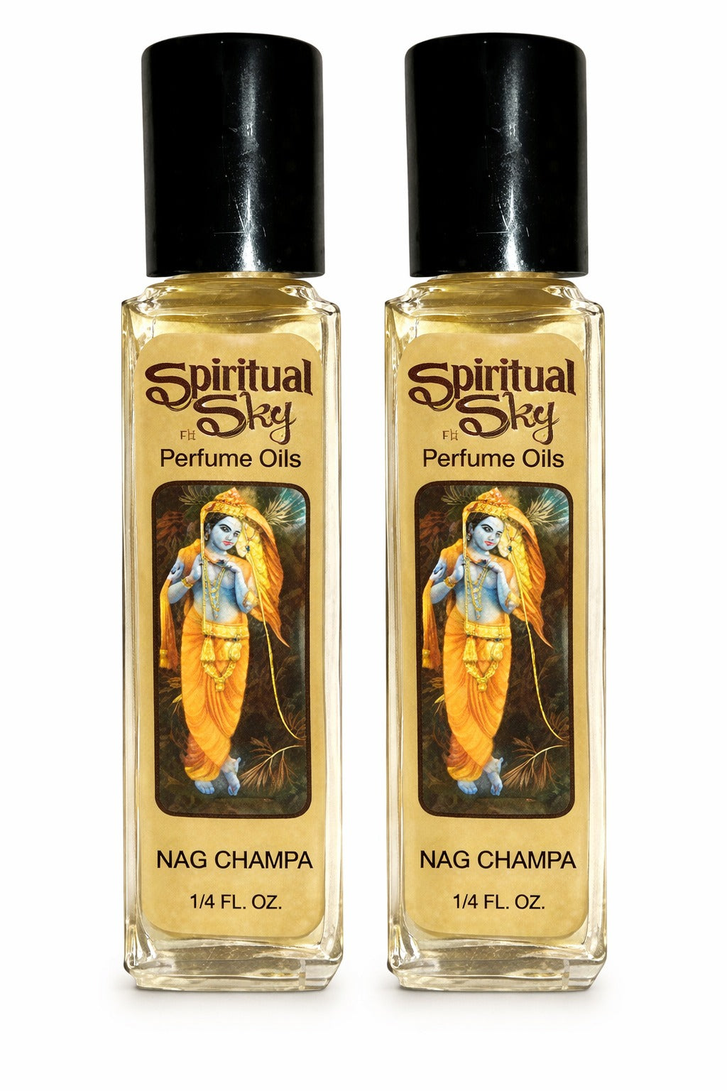 (2-Pack) Spiritual Sky Perfume Oil 1/4 oz - Nag Champa