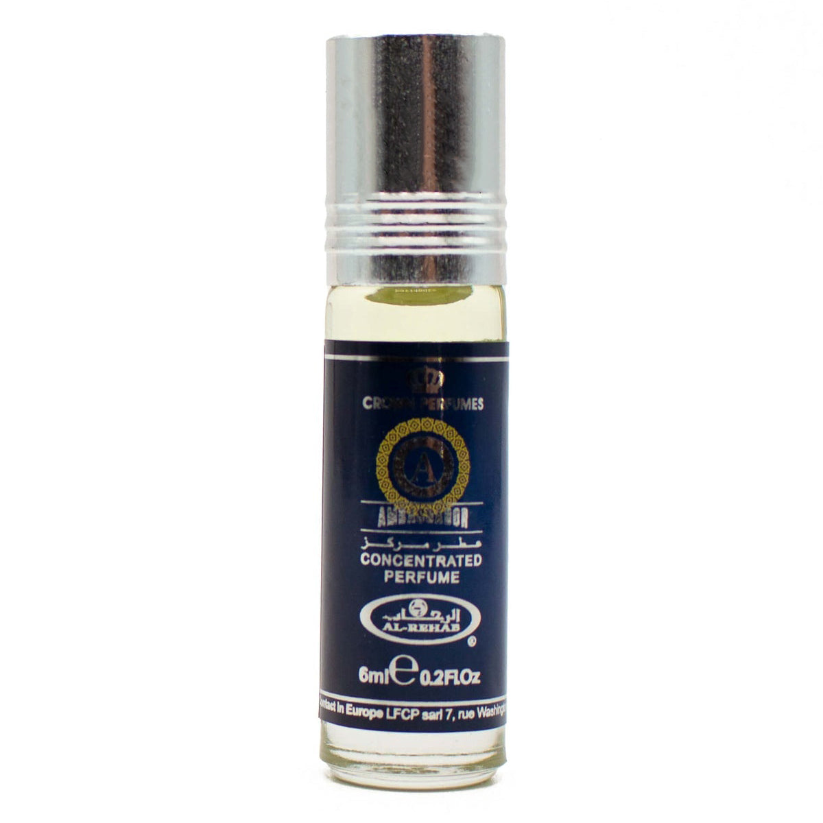 Al Rehab Ambassador Men Perfume Oil Roll On, 0.2 Fl Oz (6 ml)