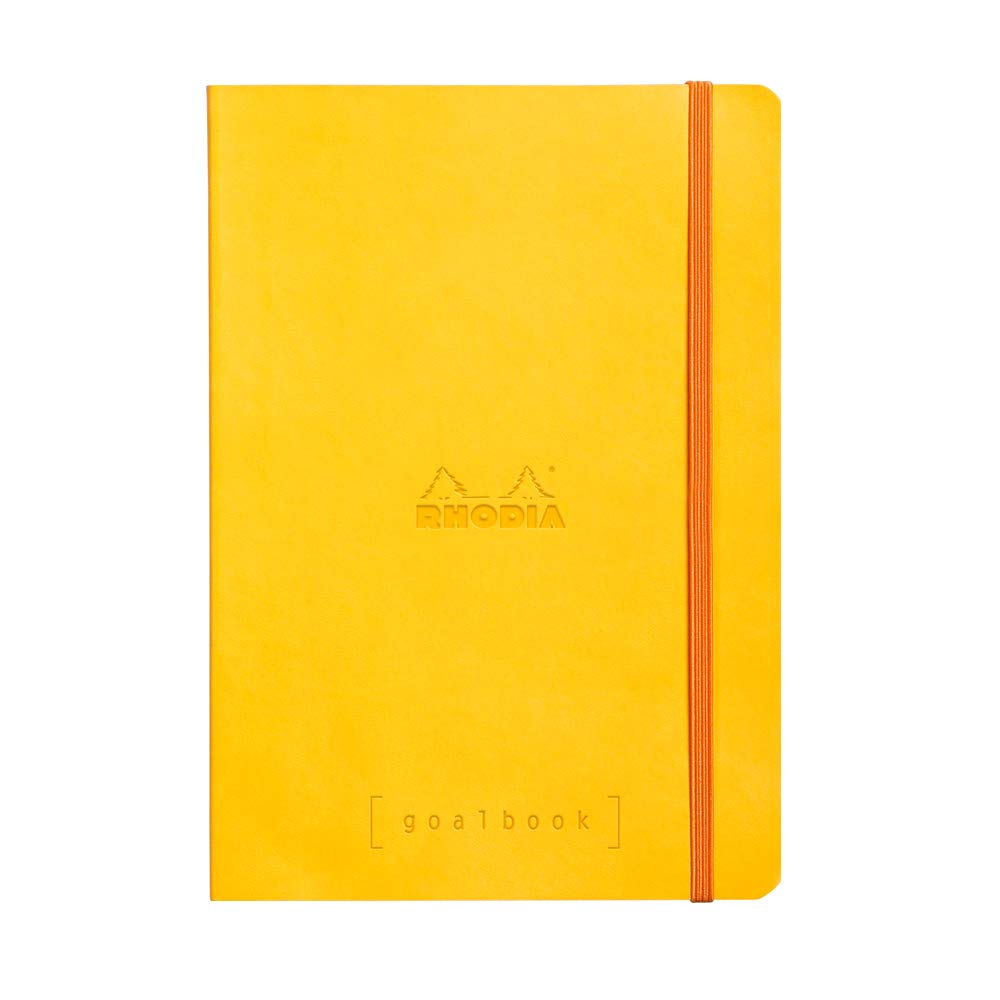 Rhodia Softcover Goalbook - Dot grid 224 Numbered pages - 6 x 8 1/4 - Yellow