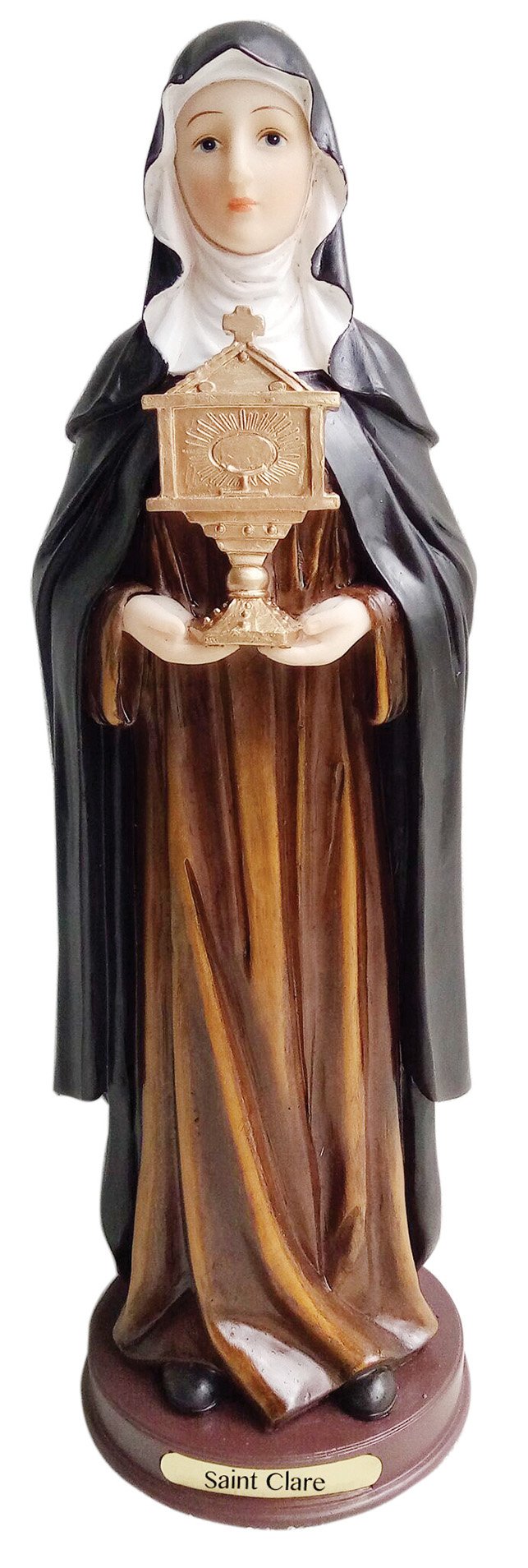 Estatua de Santa Clara Santo Clair Estatua (8 pulgadas)