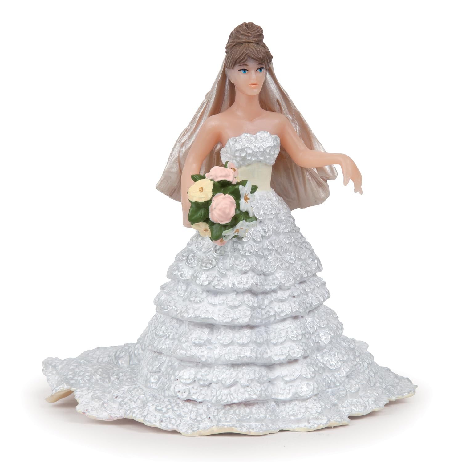 Papo White Lace Bride - Hand Painted Figurine - Heirloom Quality Collectible (38819)