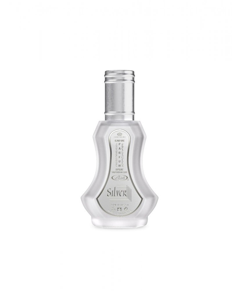 Al Rehab Silver Eau de Parfum Spray para hombres 1,15 onzas líquidas (35 ml)